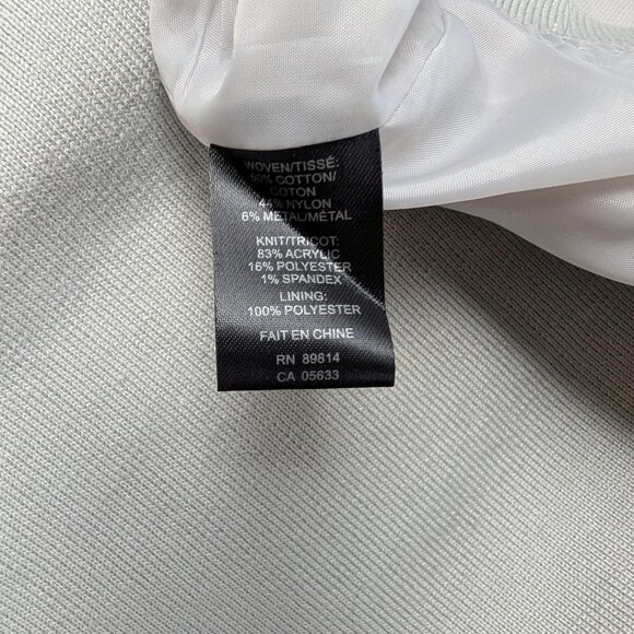 Stella Carakasi Light Gray Diagonal Zip Vest with Asymmetrical Hem Size M - Picture 4 of 5